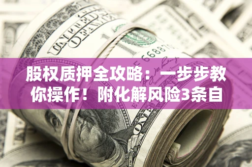 济南股权质押全攻略：一步步教你操作！附化解风险3条自救法则