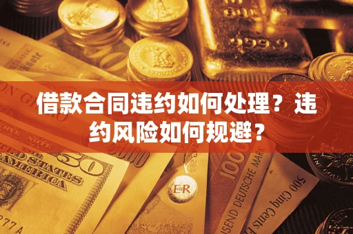 济南借款合同违约如何处理？违约风险如何规避？