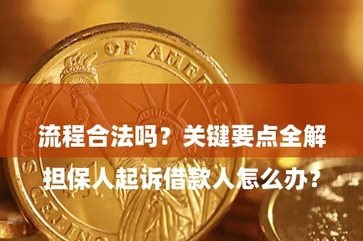 济南

担保人起诉借款人怎么办？流程合法吗？关键要点全解析