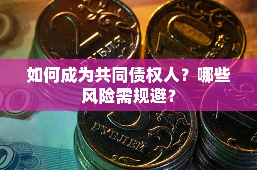 济南如何成为共同债权人？哪些风险需规避？